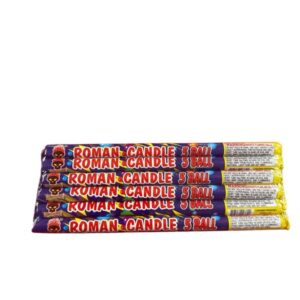 5 Ball Roman candle 6 pack