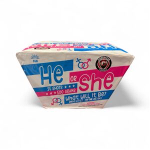 He Or She 25 Shot (smoke cake)